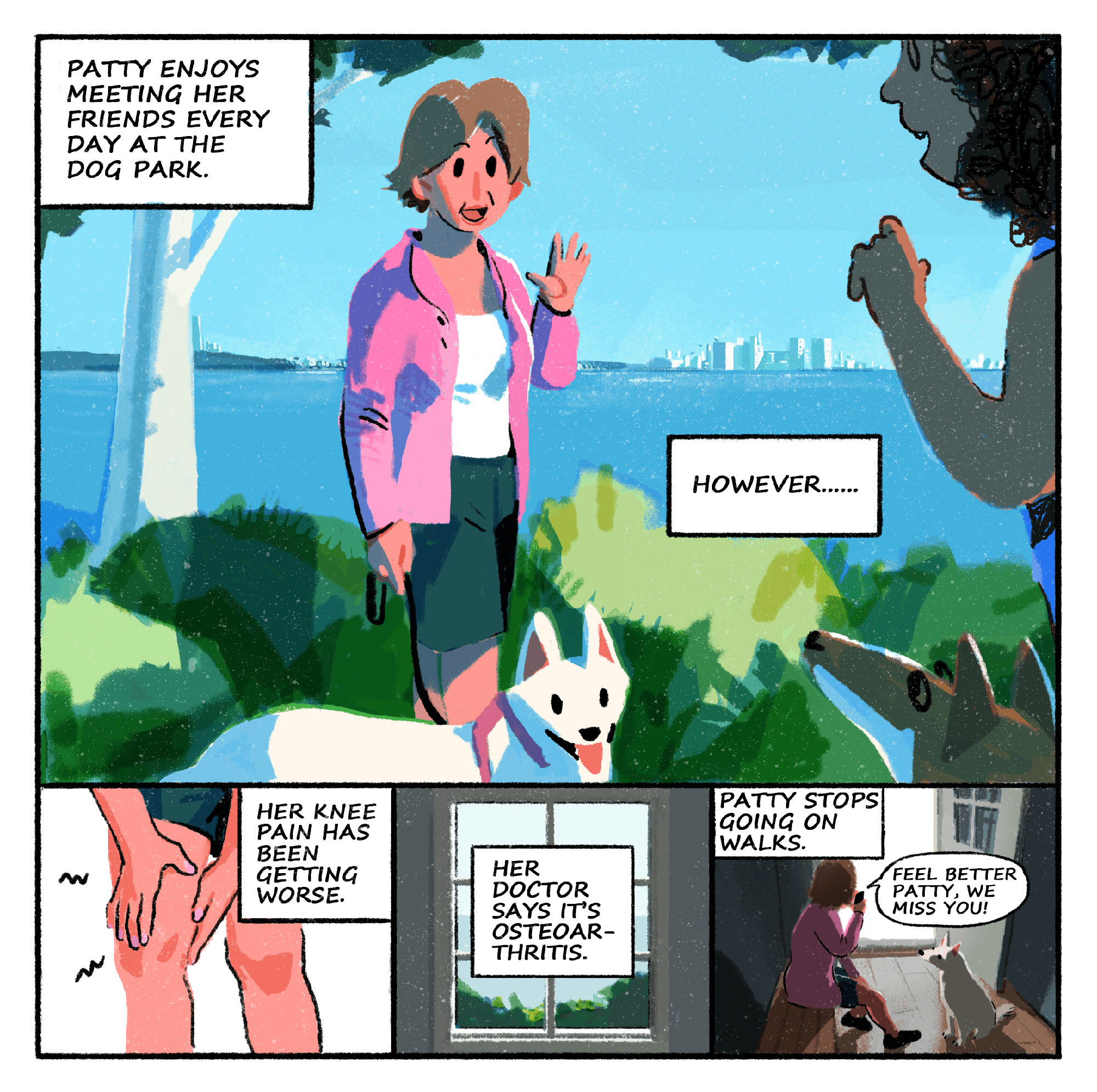 Patty's Story comic panel 1 of 6