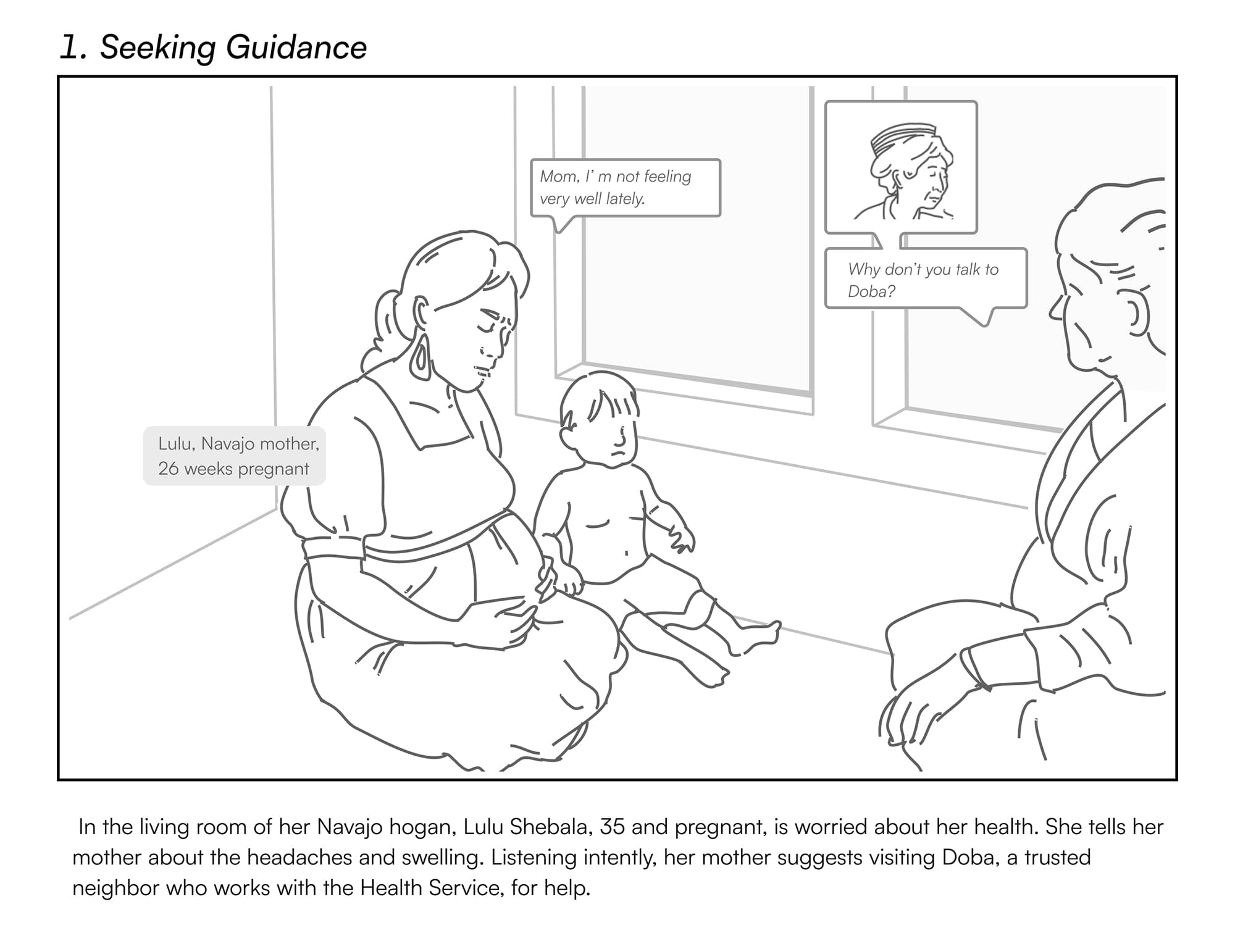 Pregnancy storyboard panel 1 of 21